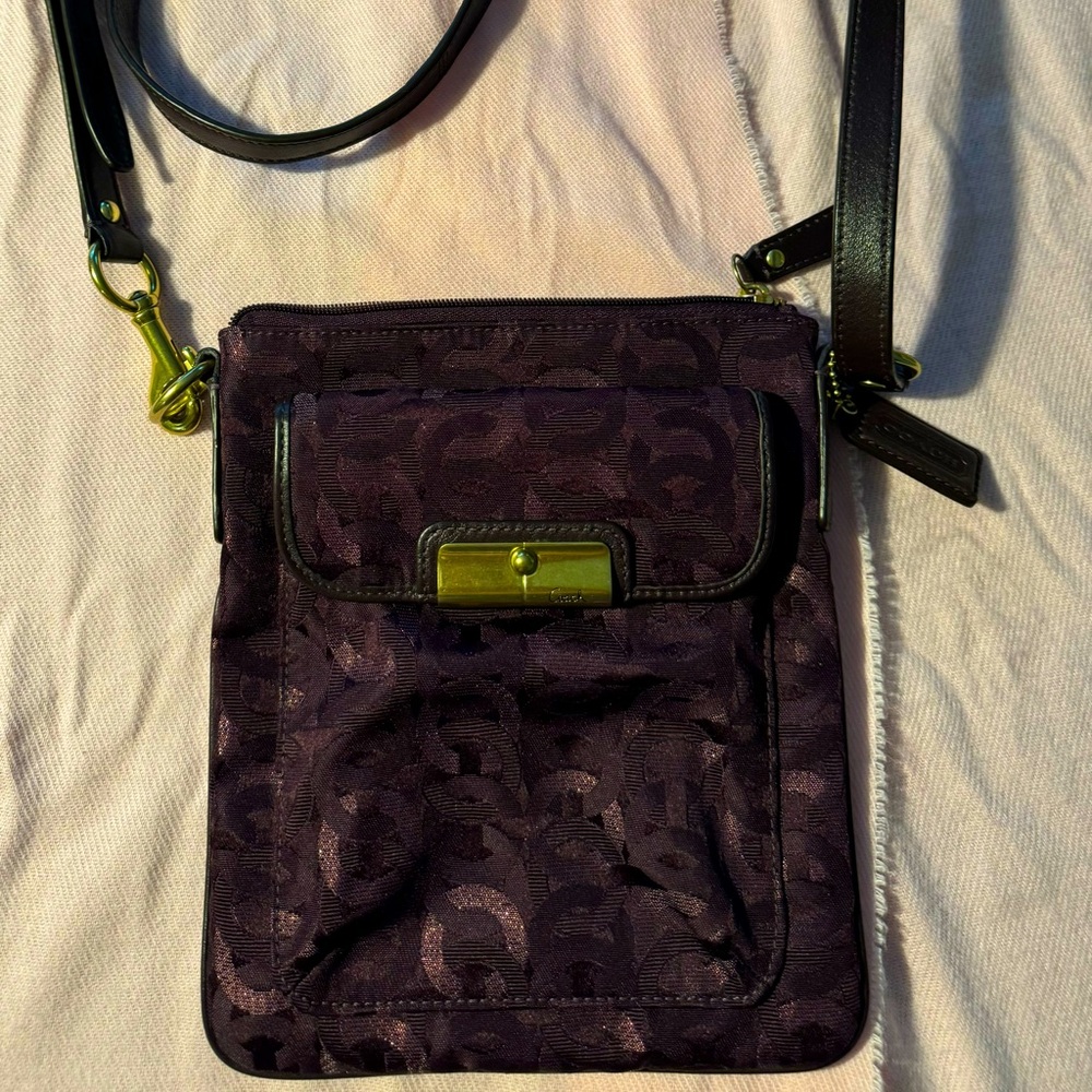 Vintage Coach Metallic crossbody